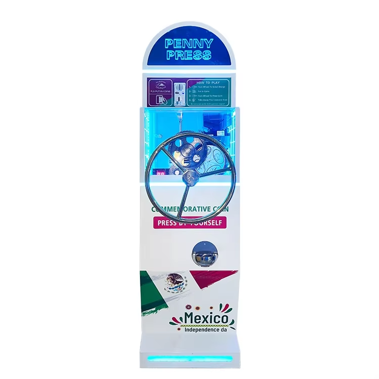 Commercial Pressing Machine for Sale Museum Collectible Hong Kong Model US Suvenir Digital Commercial Pressing Machine