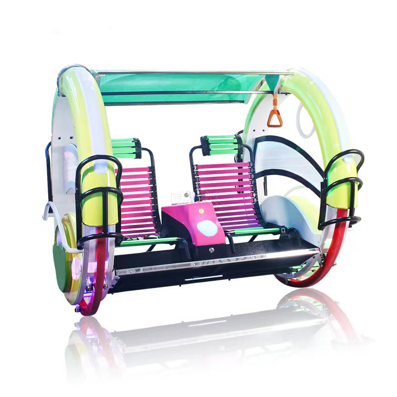 New  Double Parent-Child Light-up Square Car Bumper Car Electric Entertainment Equipment
