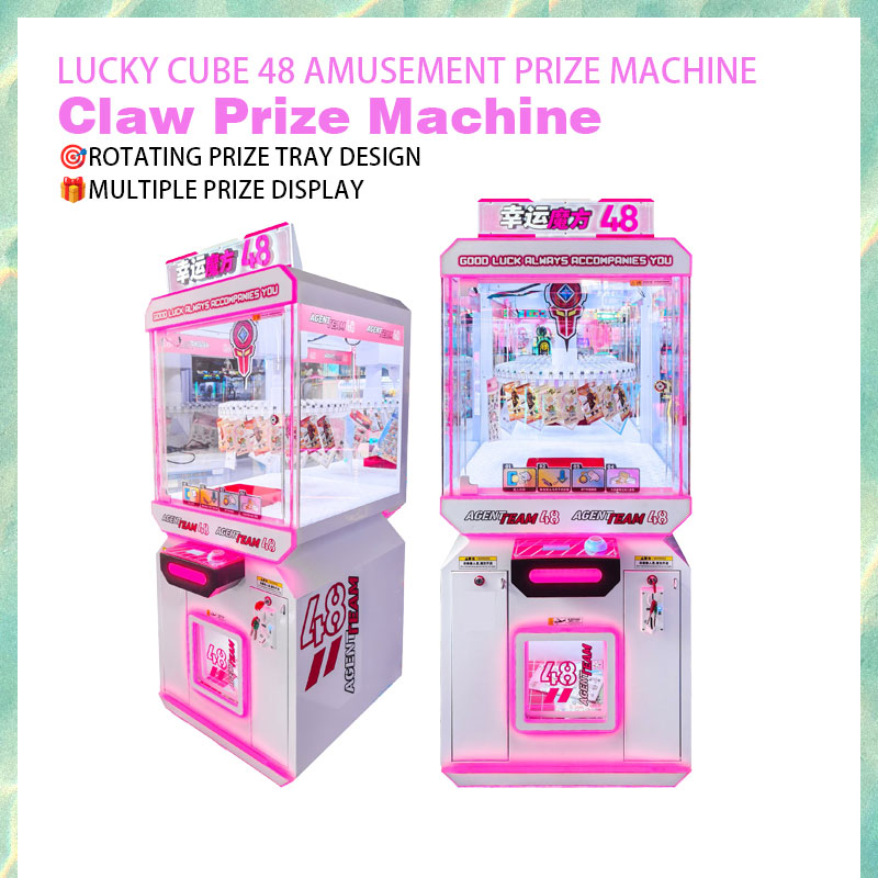 Large Single-player Coin-operated Crane Machine Arcade Game with 1 Year Warranty