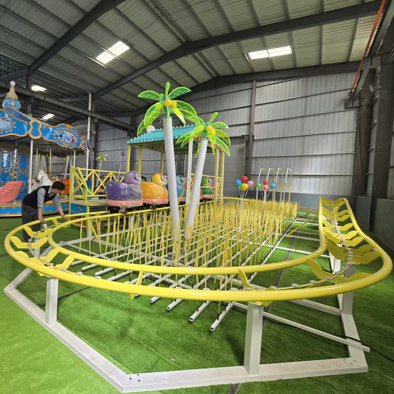Chicken Run Amusement Equipment Track Train Alloy Material Henan Direct Supply Pulley Fashionable
