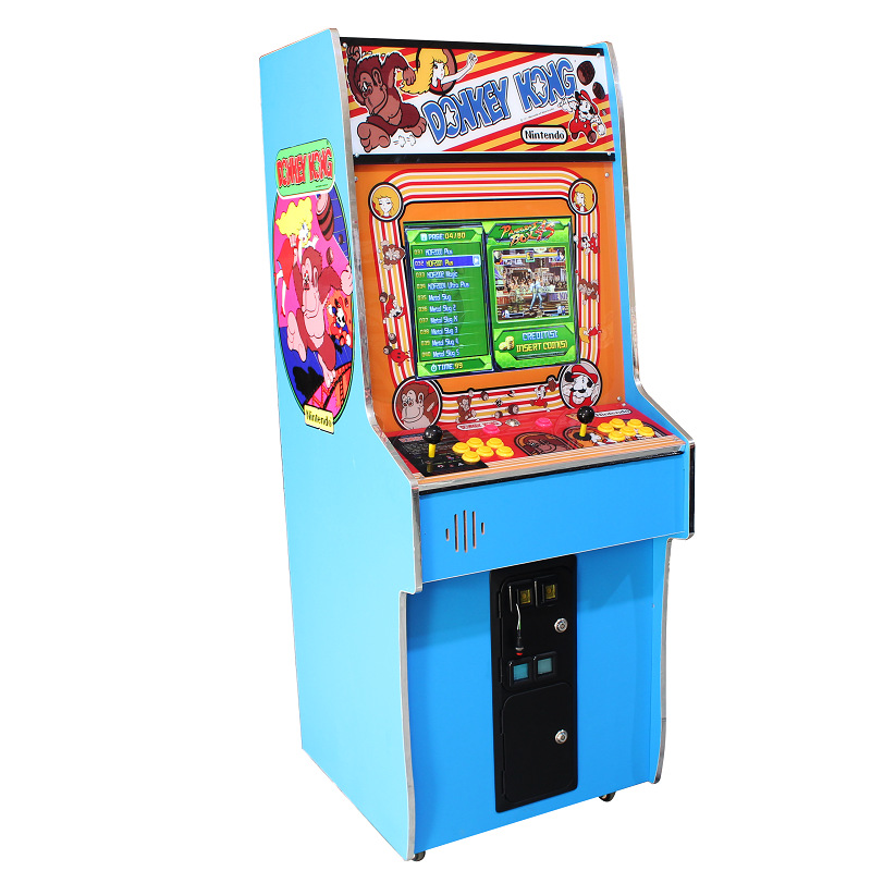Zhou Yue Two-Player Joystick Fighting King Arcade Game Wooden Box Entertainment Equipment for Venues