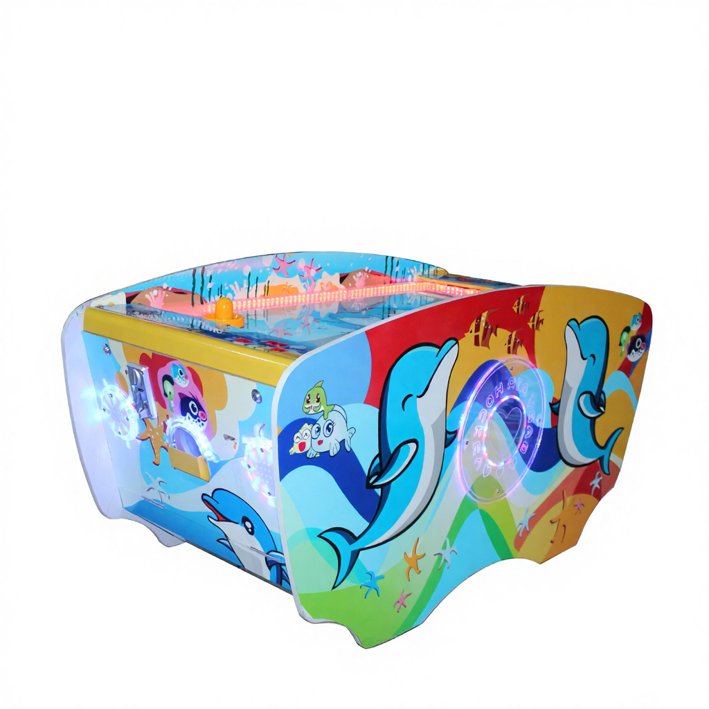 Ocean Hockey Ice Hockey Adult Children Parent-Child Interactive Two-Person Coin-Operated Wooden Box Acrylic Venue Game