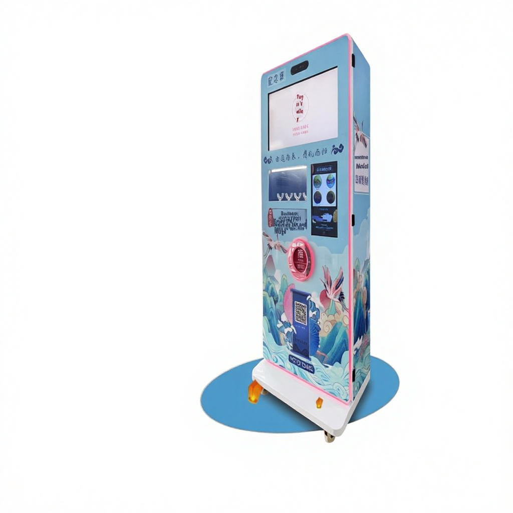 Commemorative Medal Coin Fully Automatic Vending Machine for Scenic Areas Museums Cultural Creative Gifts Intelligent Face