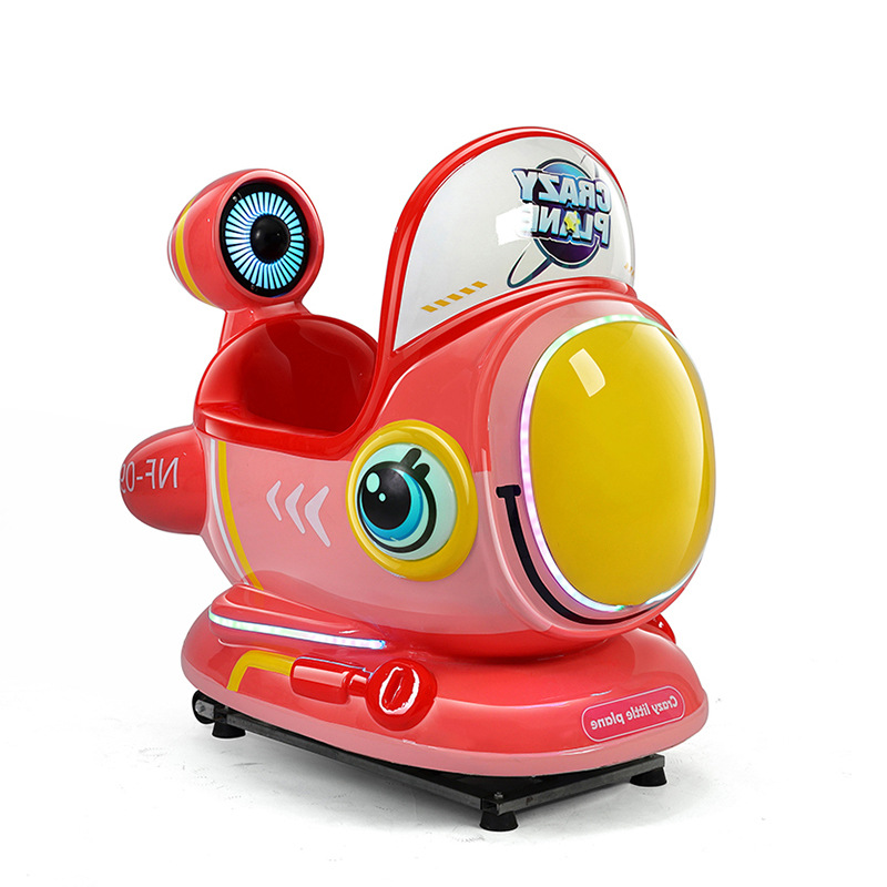 Crazy Plane Children's Rocking Car Game Machine Swing Machine Coin-Operated Single Player Hardware ABS Fiberglass Supermarket