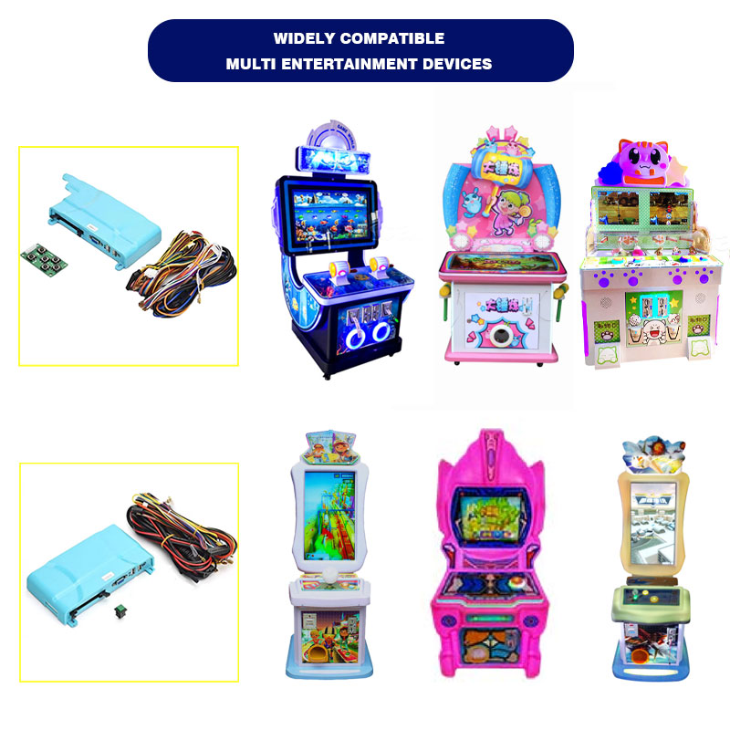 Game-Themed Arcade Game Machine Accessory Kit-Metal Mainboard & Wiring Harness Set for Children's Amusement Game Equipment