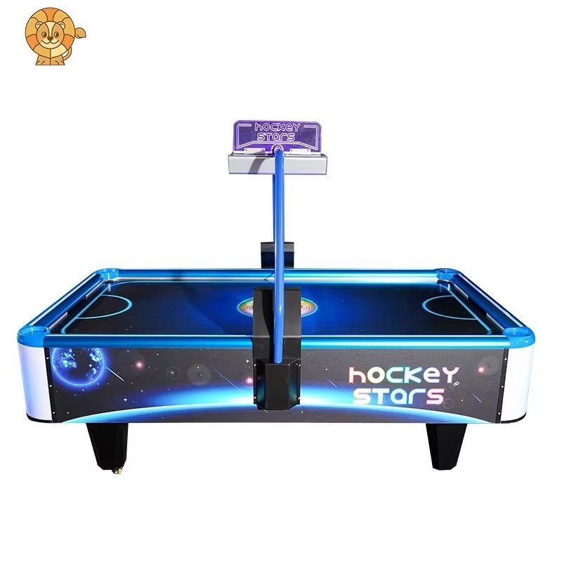 Coin Operated Metal Air Hockey Table Arcade Game Machine 1 Year LED Sports Entertainment Table for Family Centers Malls