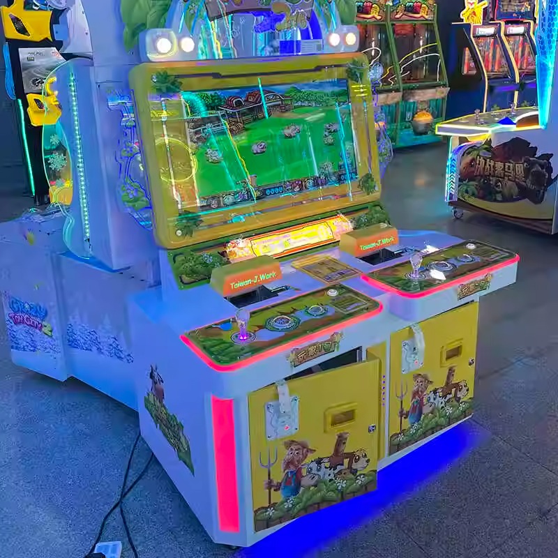 The Happy Farm Game Console in the Game Center, the Cow Beating Lottery Machine, the Reward Lottery Redemption Game Coin Launch