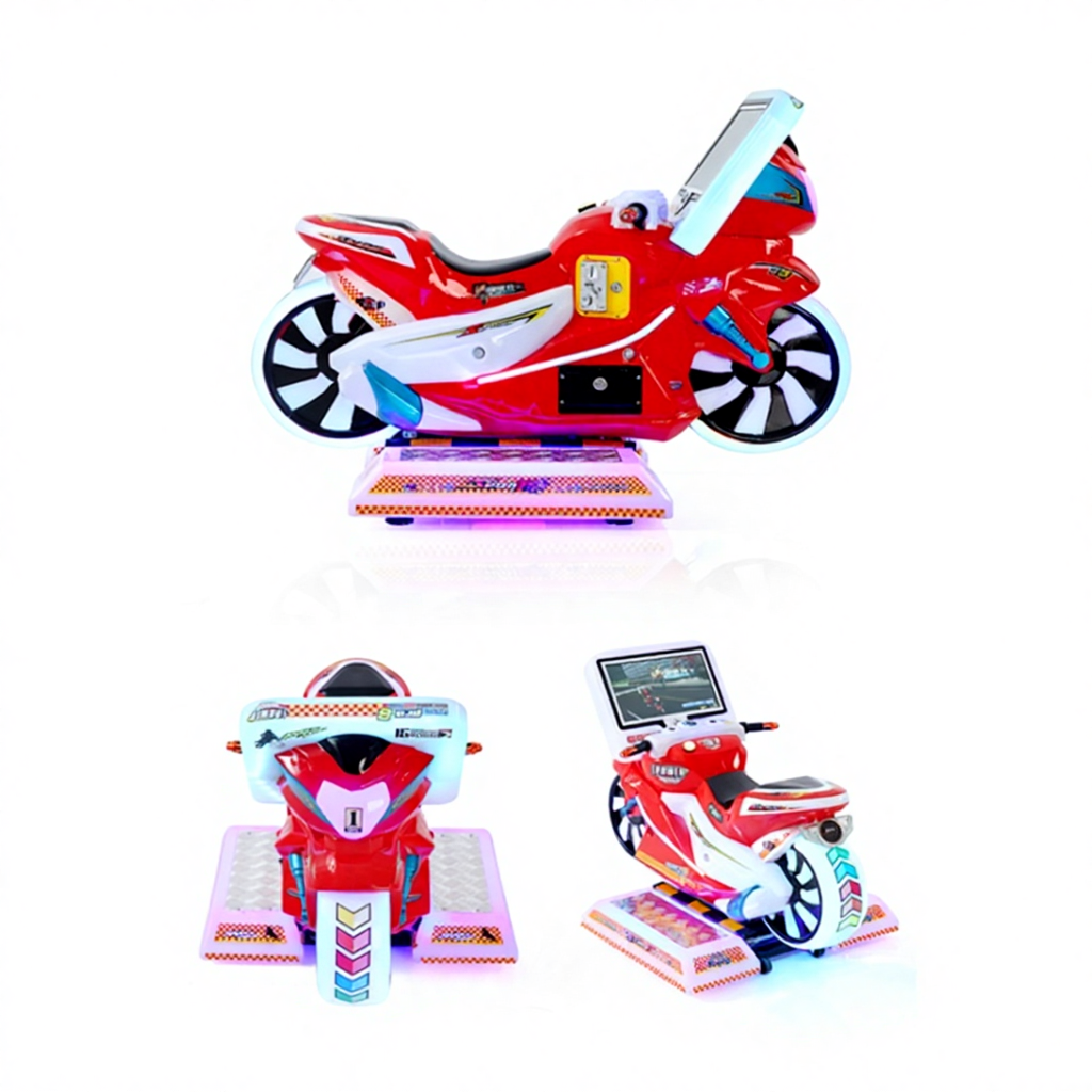 Indoor Children's Motorcycle Electric Racing Arcade Game Equipment with PP Plastic Single Player Coin-Operated Manufacturer
