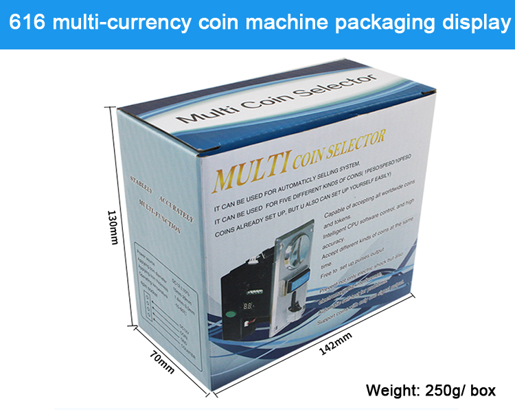 JY 936 Special Coin Machine Multi-Currency Game Consoles Attachment for Coin Receiver Foreign Doll Machine Coin  Machine