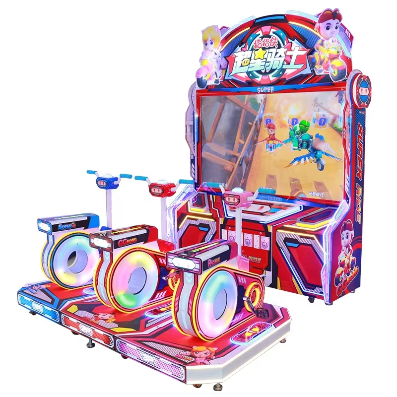 Children's Indoor Arcade Simulator Racing Machine Coin Operated Bicycle Entertainment Games Equipment