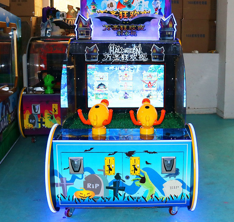 Interactive Two-Player Coin-Operated Shooting Game Machine Supplier's Children's Playground Tabletop Shooting Toy