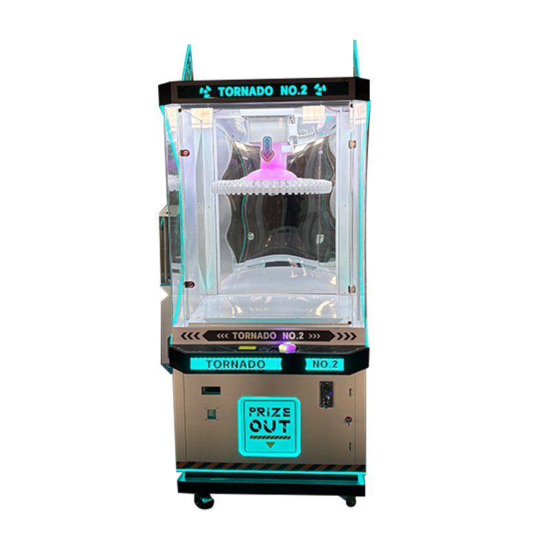 Tornado Prize Out Arcade Machine Wind Blowing Cash Grab Game Equipment Interactive Ticket Redemption for Mall Park Entertainment