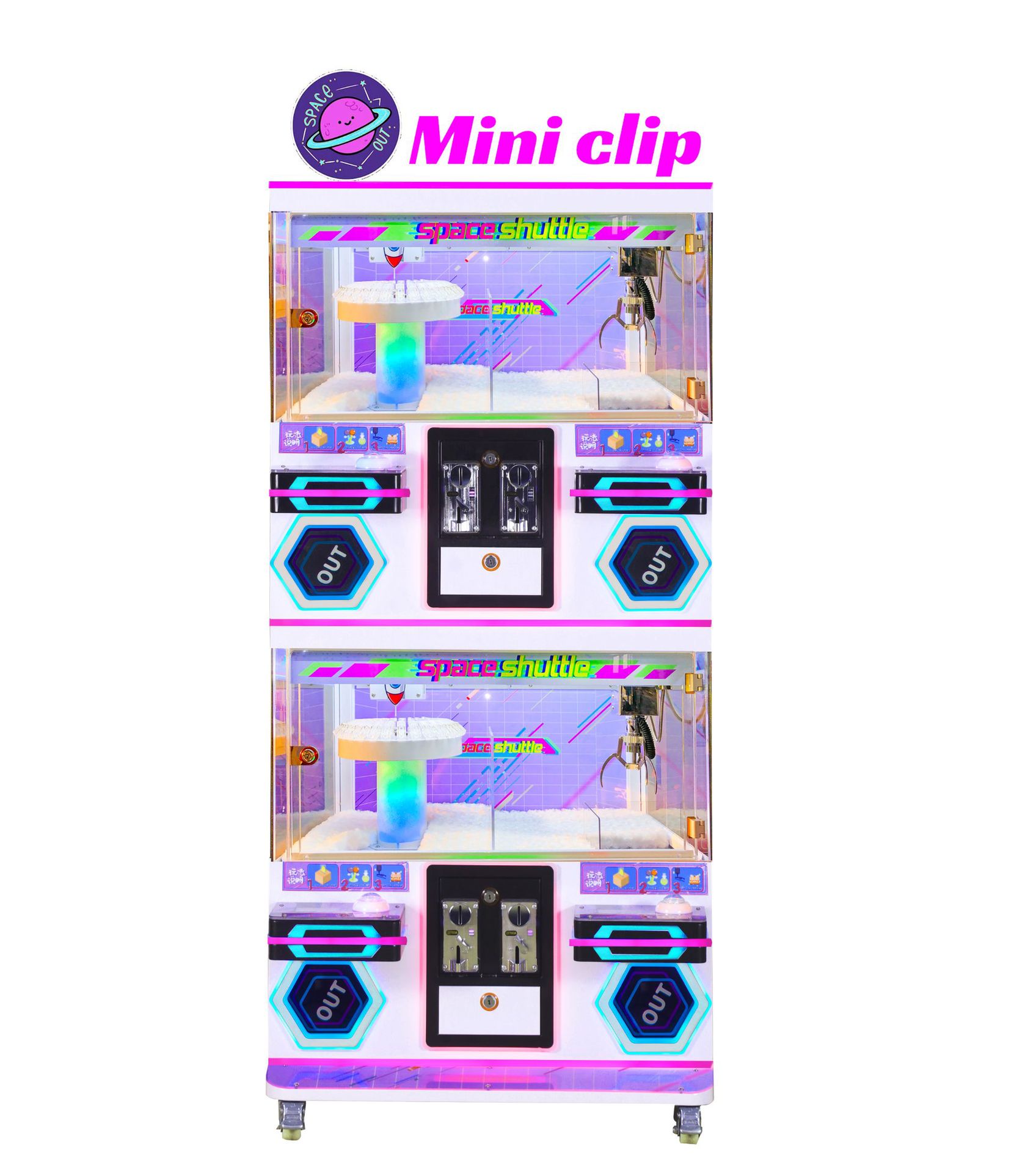PopularMini Indoor Coin-Operated Game Equipment Children's Claw Machine with Key Chain Claw Machine