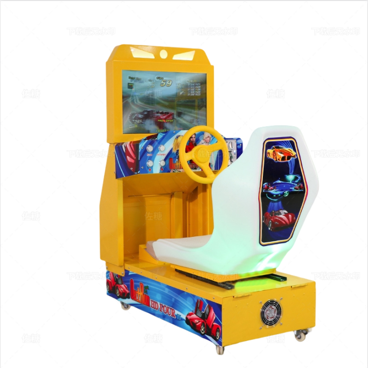 HD Screen Ring Racing Game Machine Coin-Operated Arcade Simulator for Kids Children's Playground Racing Simulation Game