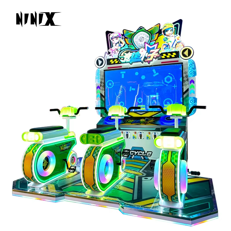 Hot Sale Coin-Operated Arcade Bike Simulator Racing Sports Equipment Prize-Giving Bike Simulation Gear for Gift Exchange