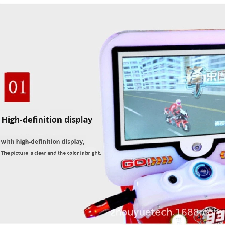 Indoor Children's Motorcycle Electric Racing Arcade Game Equipment with PP Plastic Single Player Coin-Operated Manufacturer