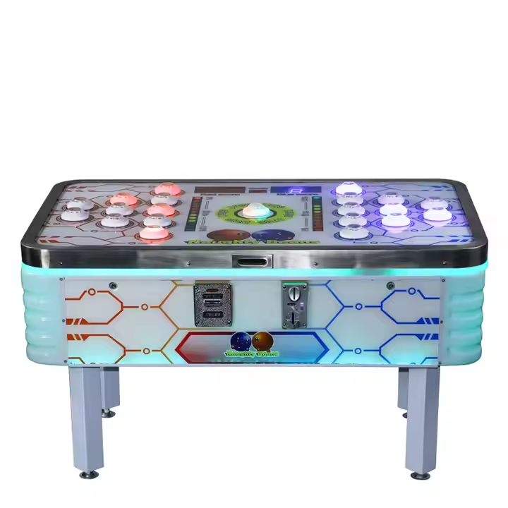 LED Arcade Whack a Mole Game Table Interactive Hammer Machine Kids Redemption Equipment Fun Play