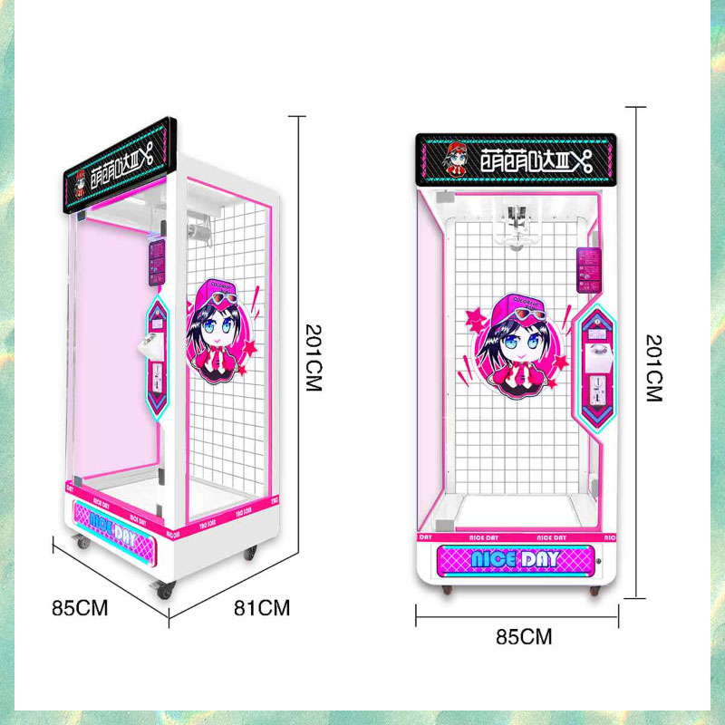 Meng Meng Da Da Jia Scissors Machine | Precision Claw Control Metal Scissors Claw Machine Dynamic LED Lighting Universal Voltage