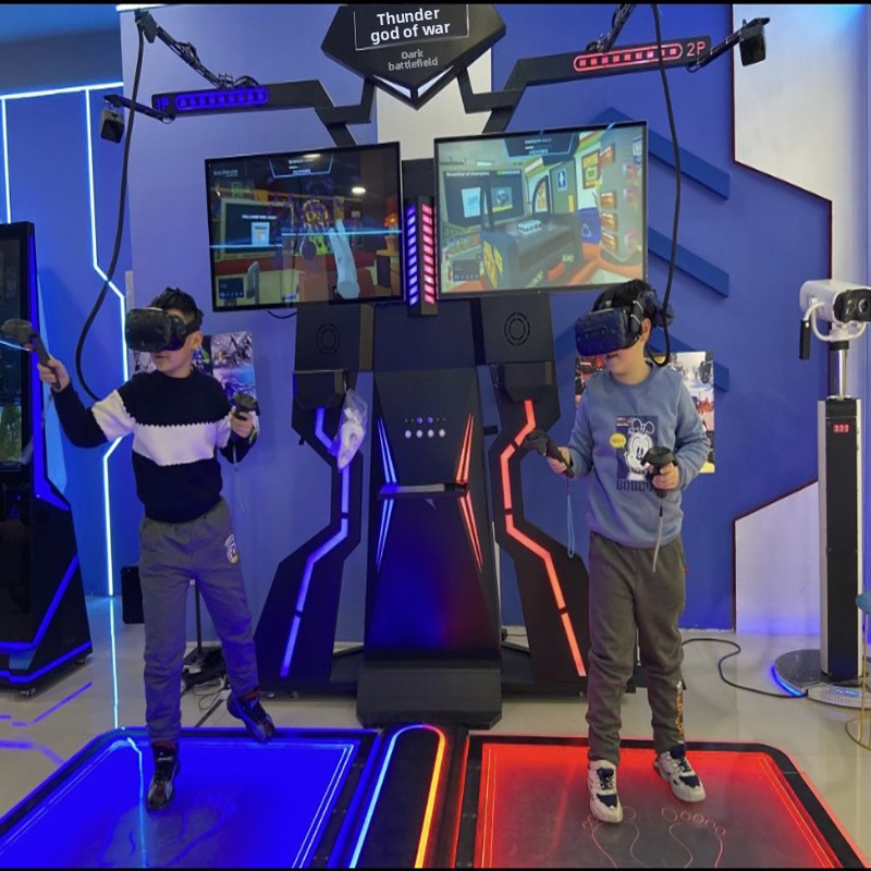 Virtual Reality Shooting Arcade Game Equipment with Motion Sensing for 2 People