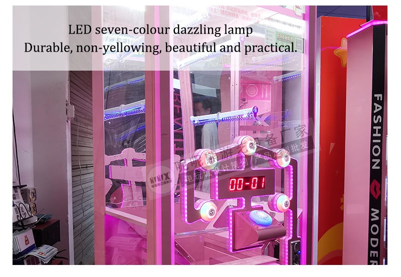 Colorful Design Crane Machine Toys Ten Seconds Challenge Claw Crane Coin Operated Games