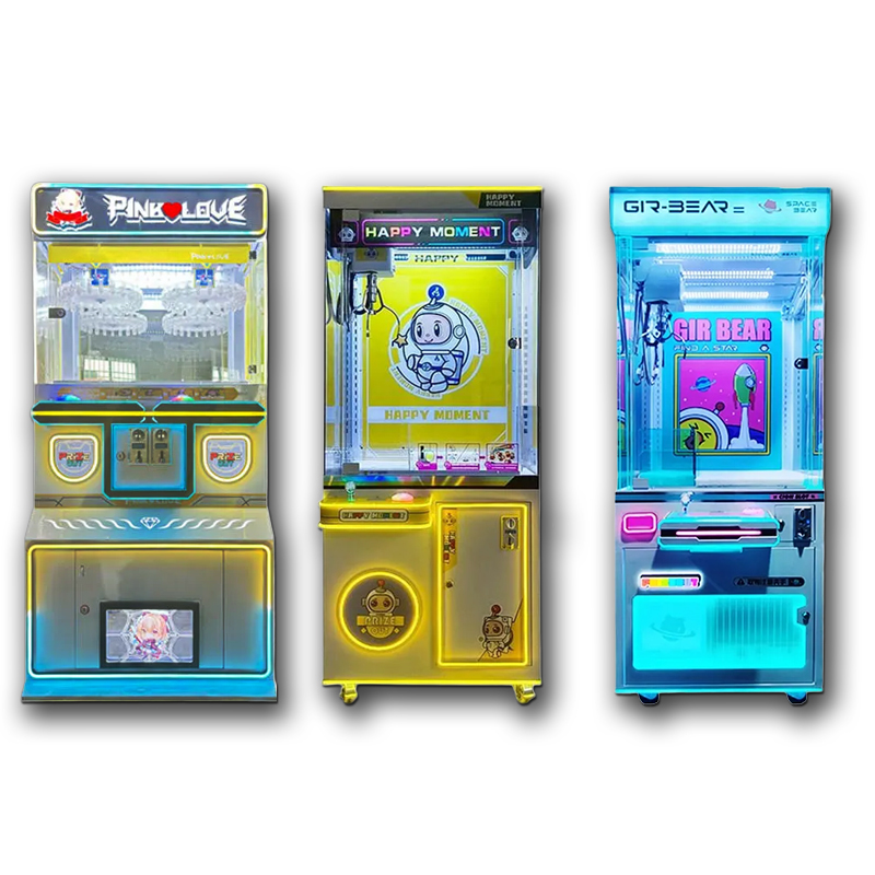 Most Popular Customizable Children's Arcade Crane Machine Cool Light Claw Game Console in English