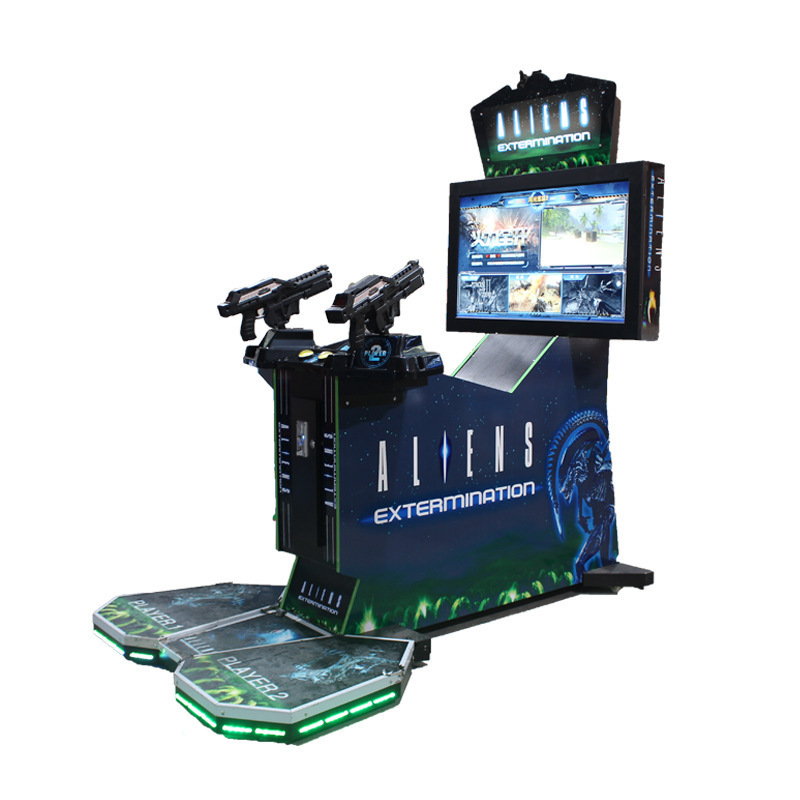 Three-In-One Full Firepower Simulator Video Game Equipment Double Gun Shooting Coin Operated Entertainment for 1 Year