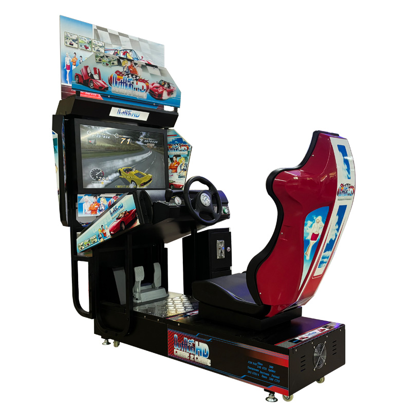 Factory-Discounted Coin-Operated Arcade Game Console Analog Sim Racing Driving Simulator for Game Rooms