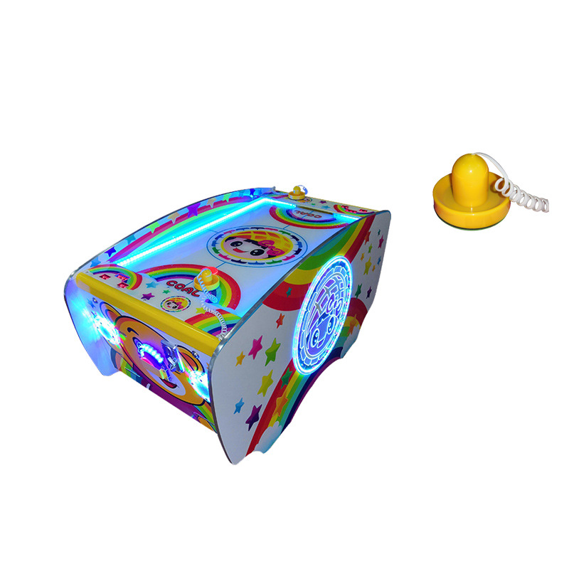 Double-player Children's Hockey Tabletop Air Hockey Game Large Indoor Arcade Entertainment Equipment Hardware Wood Acrylic for