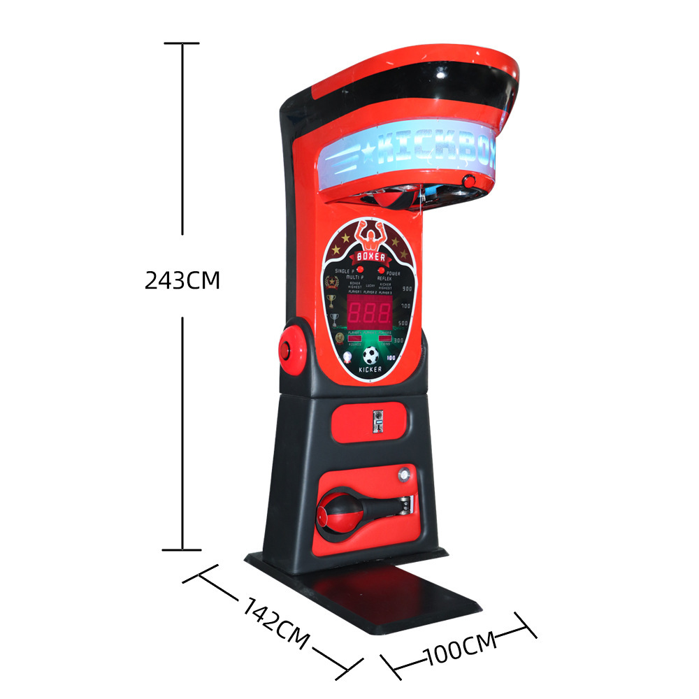 Coin Operated Boxing Punch Machine Arcade Power Strength Tester Game Equipment for Gym Bar Mall Entertainment Center