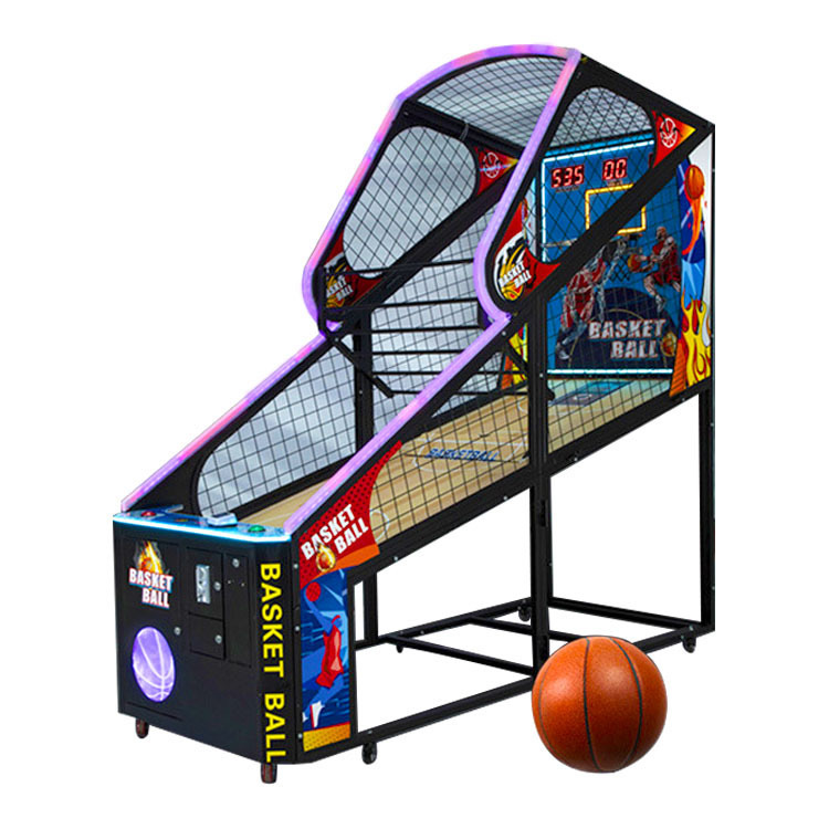 Coin-Operated 2-Player Electronic  Basketball Machine Indoor Mall Entertainment Center Arcade Game Bright Light