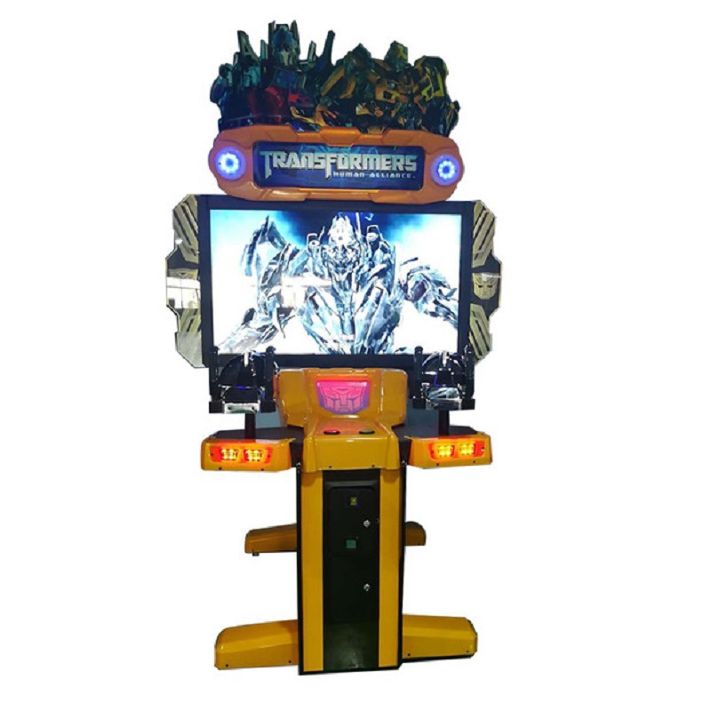 Dual Player Commercial for Transformers Shooting Game Machine High Definition Screen Dynamic Sound Entertainment for