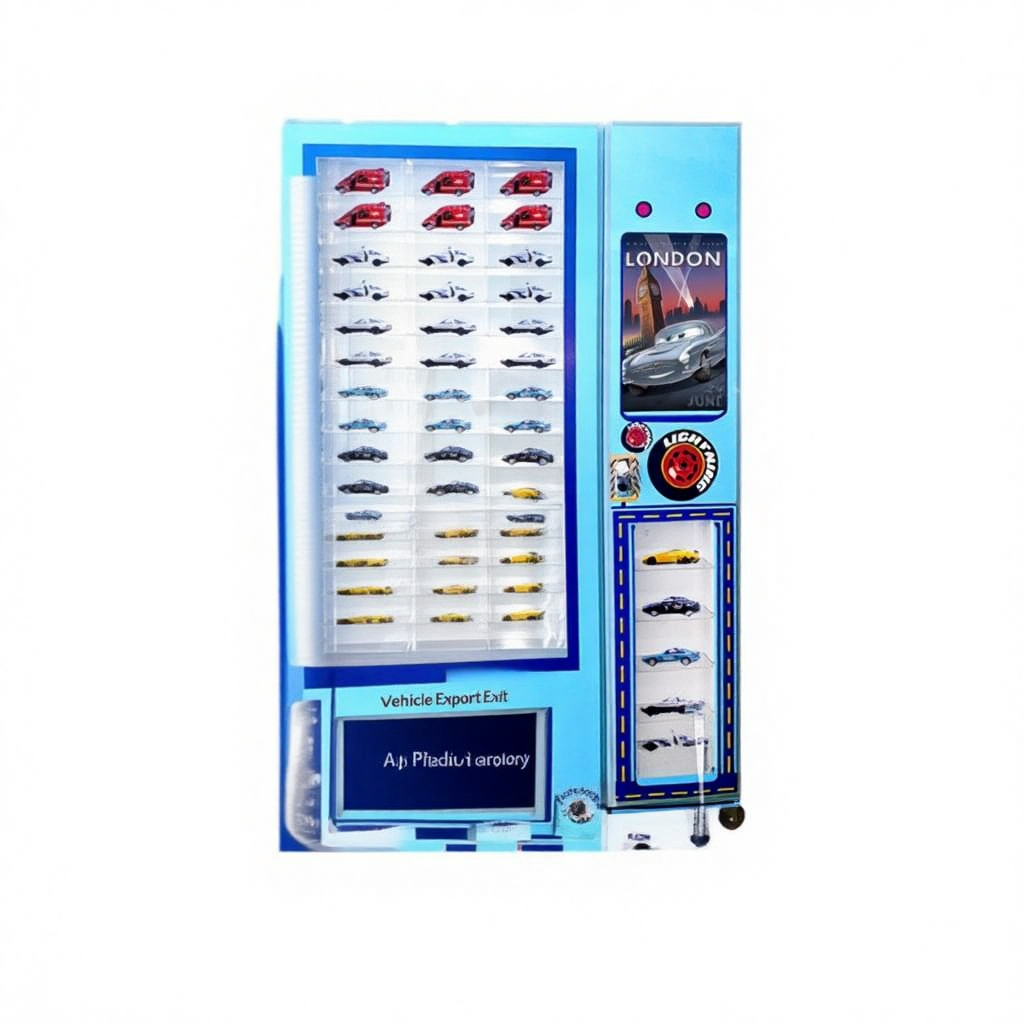 Toy Car Small Commodity Vending Machine Alloy Model Car QR Code & Face Recognition Smart Mall Payment
