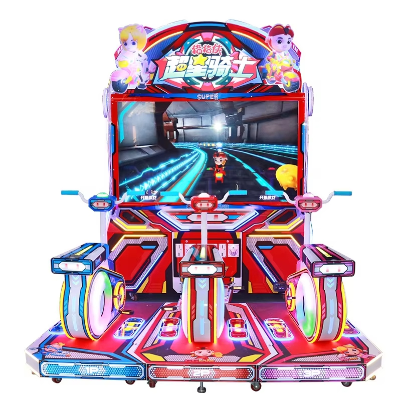 Children's Indoor Arcade Simulator Racing Machine Coin Operated Bicycle Entertainment Games Equipment