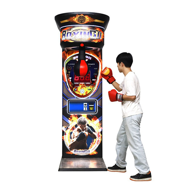 Selling Street Entertainment Boxing Machine Amusement Park Coin-operated Sports Arcade Boxing Force Measuring Game Machine