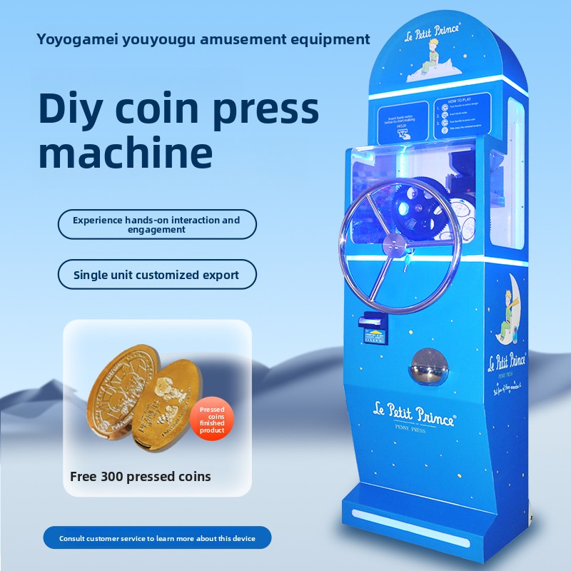 DIY Manual Coin Press Machine Making Commemorative Coins Tourist Attractions Zodiac-Themed Collectible Copper English
