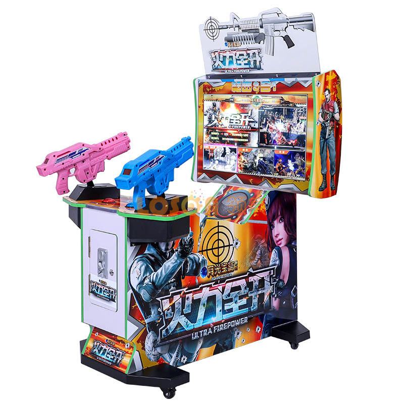 Coin Operated Two Player Shooting Arcade Machine HD Gun Battle Game Cabinet for Amusement Center Mall Indoor Entertainment