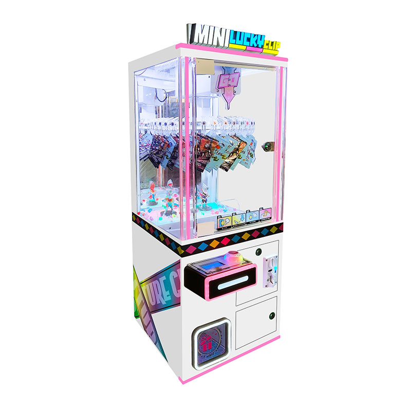 Ninix Mini Lucky Clip Claw Machine | Precision Clip Control Arcade Prize Machine Dynamic LED Lighting Metal Construction for