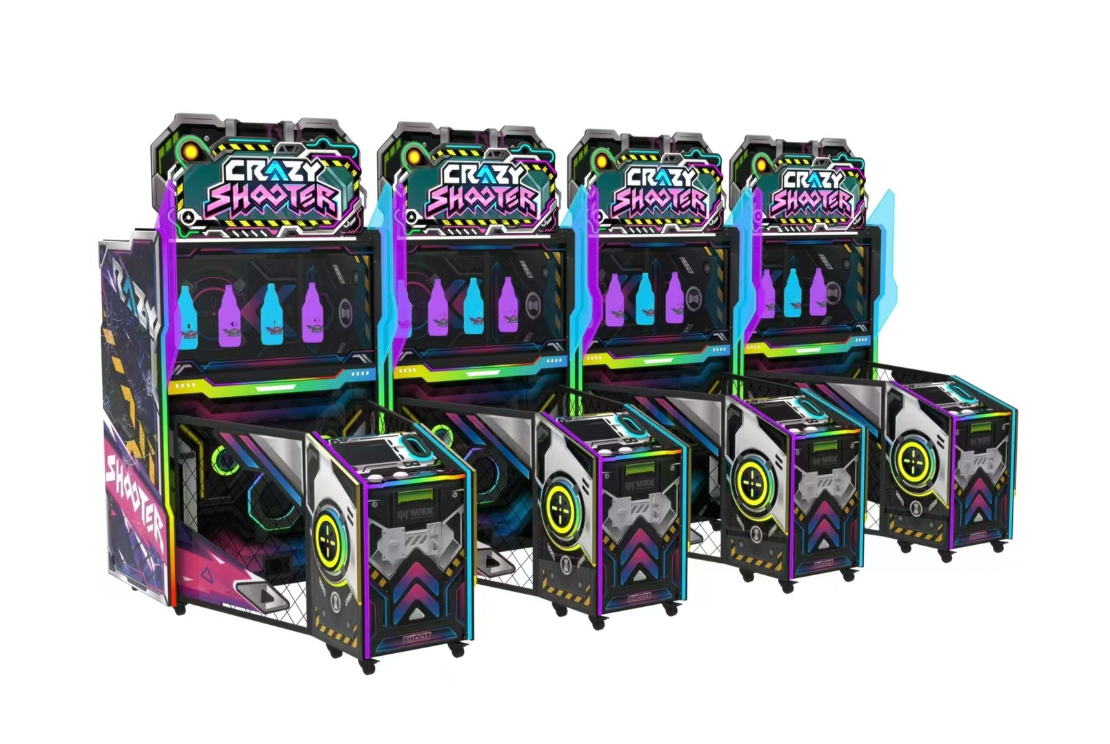 High-quality Indoor VR Crazy Shooter Laser Shooting Arcade Machine with Coin Operation and 1 Year Warranty