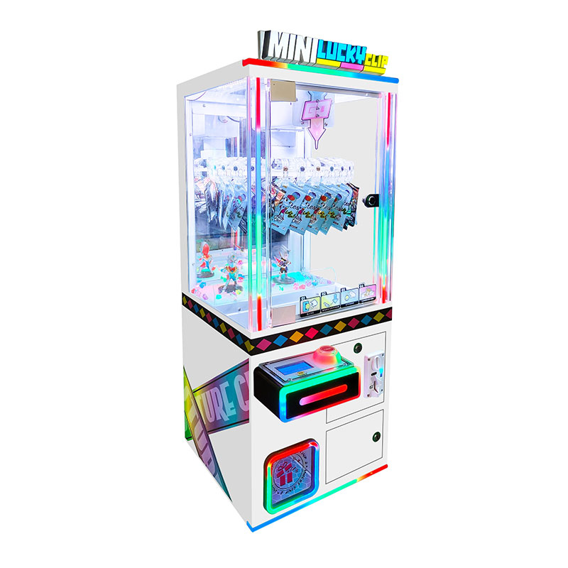 Ninix Mini Lucky Clip Claw Machine | Precision Clip Control Arcade Prize Machine Dynamic LED Lighting Metal Construction for