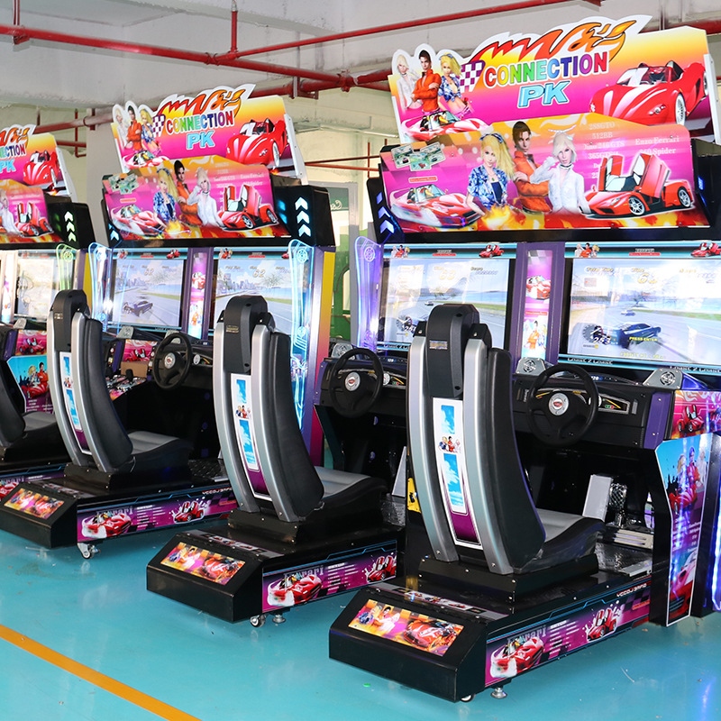 Large Two-Player Arcade Racing Video Game Console Coin-Operated Entertainment Machine with Travel Car Equipment Adult Targeted