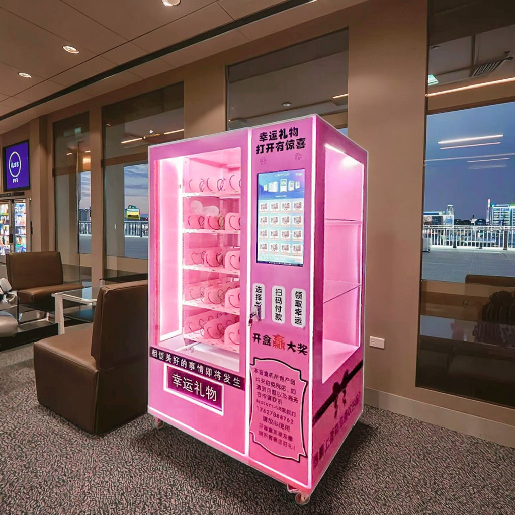 New Unmanned Blind Box Vending Machine with Lucky Bag Figure Supports Credit Card Coin Token Payments from Mall Gift Bubble Mart