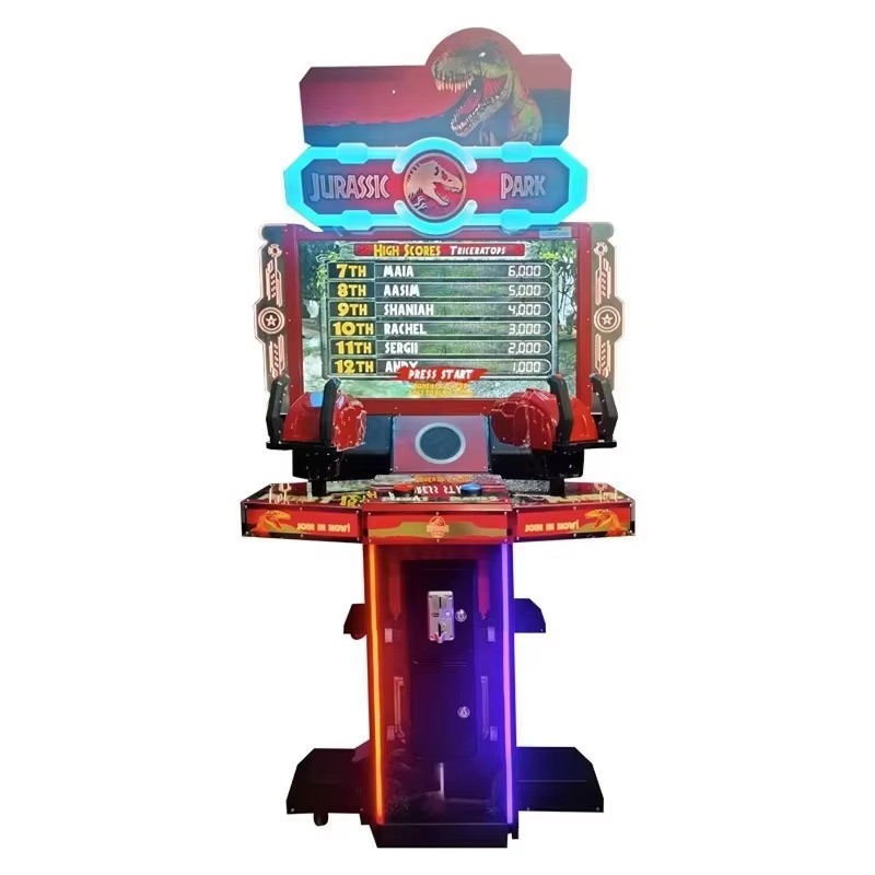 Large Dual-Gun HD Sci-Fi Commercial Coin Operated Arcade Shooting Console New Video Game Machine for Kids