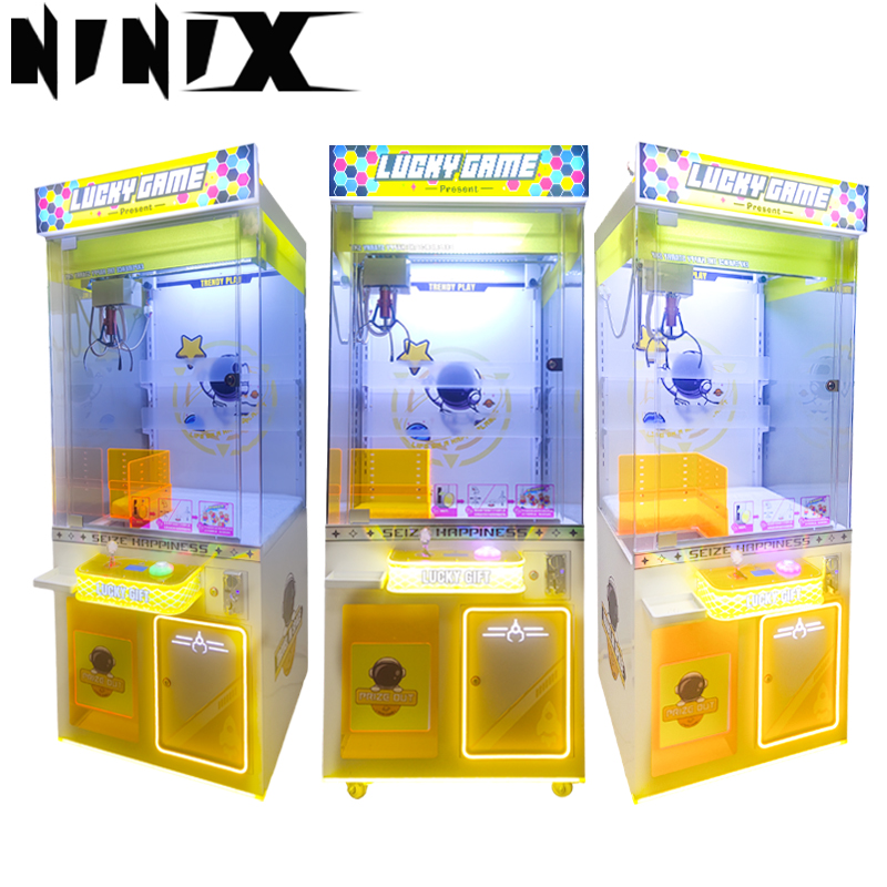 New Coin-operated Crane Plush Belt Prize Box Claw Machine Children's Favorite Game Machine for Sale Gift Claw Machine