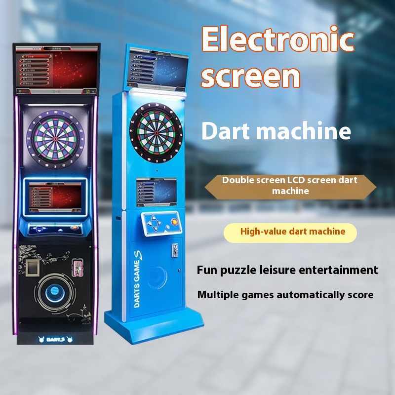 Coin Operated Electronic Dart Machine Arcade LED Soft Tip Darts Game Board for Bar Club Entertainment Center Amusement Hal