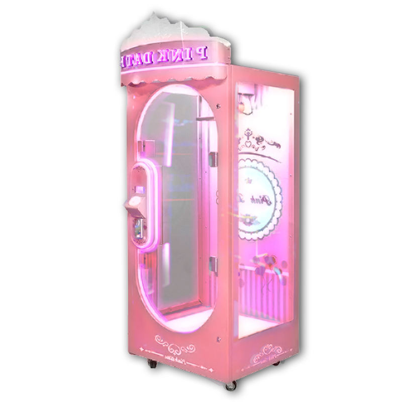 Wholesale Scissors Doll  Machine Crane Claw Cut Rope Claw Machine  Prize Pink Date Toy Cutting Game Machine