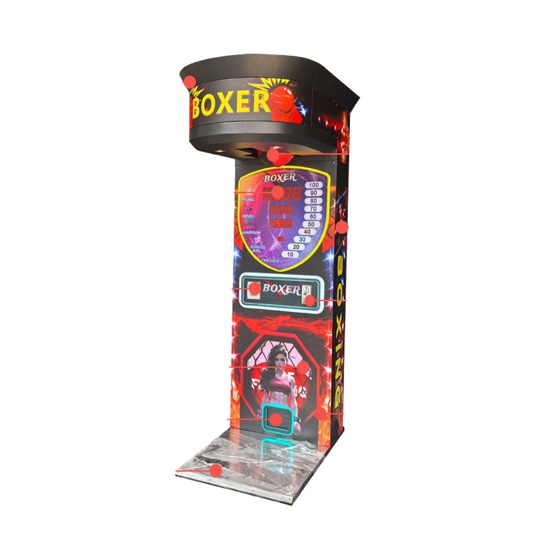 Punch Bag Boxing Amusement Game Machine, Coin Operated, Suitable for Game Centers and Sports Clubs Boxing Game Machine