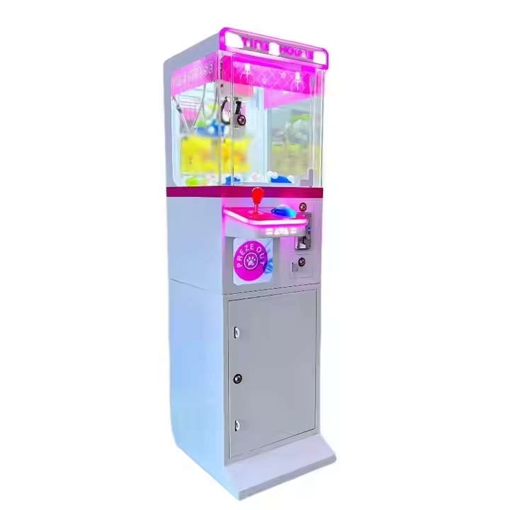 Factory Direct Small Candy Arcade Coin Pusher Mini Claw Crane Doll Game Toy Machine Sale Clane Claw Clane Toy Machine