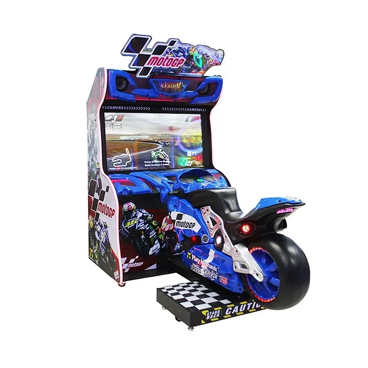 NINIX Model 097 Coin Operated Motorcycle & Car Racing Game Machine 220V Metal & Plastic for Ages >6 Years Customizable