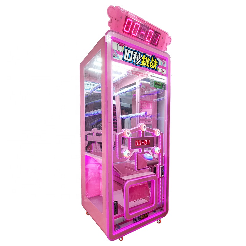 Colorful Design Crane Machine Toys Ten Seconds Challenge Claw Crane Coin Operated Games
