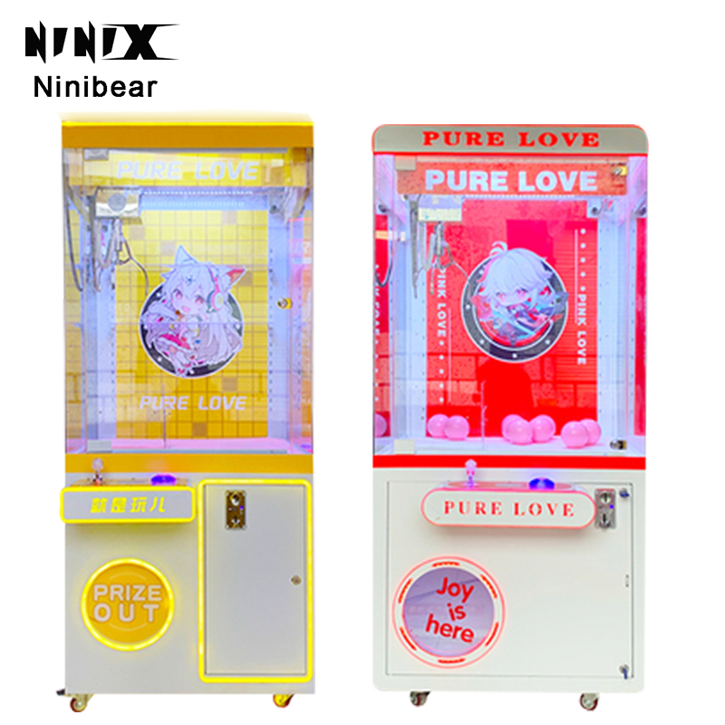 Luxury Fully Transparent  Clip Doll Machine Net Red Boutique Machine Coin-operated Claw Crane  Video Game City Game Machine